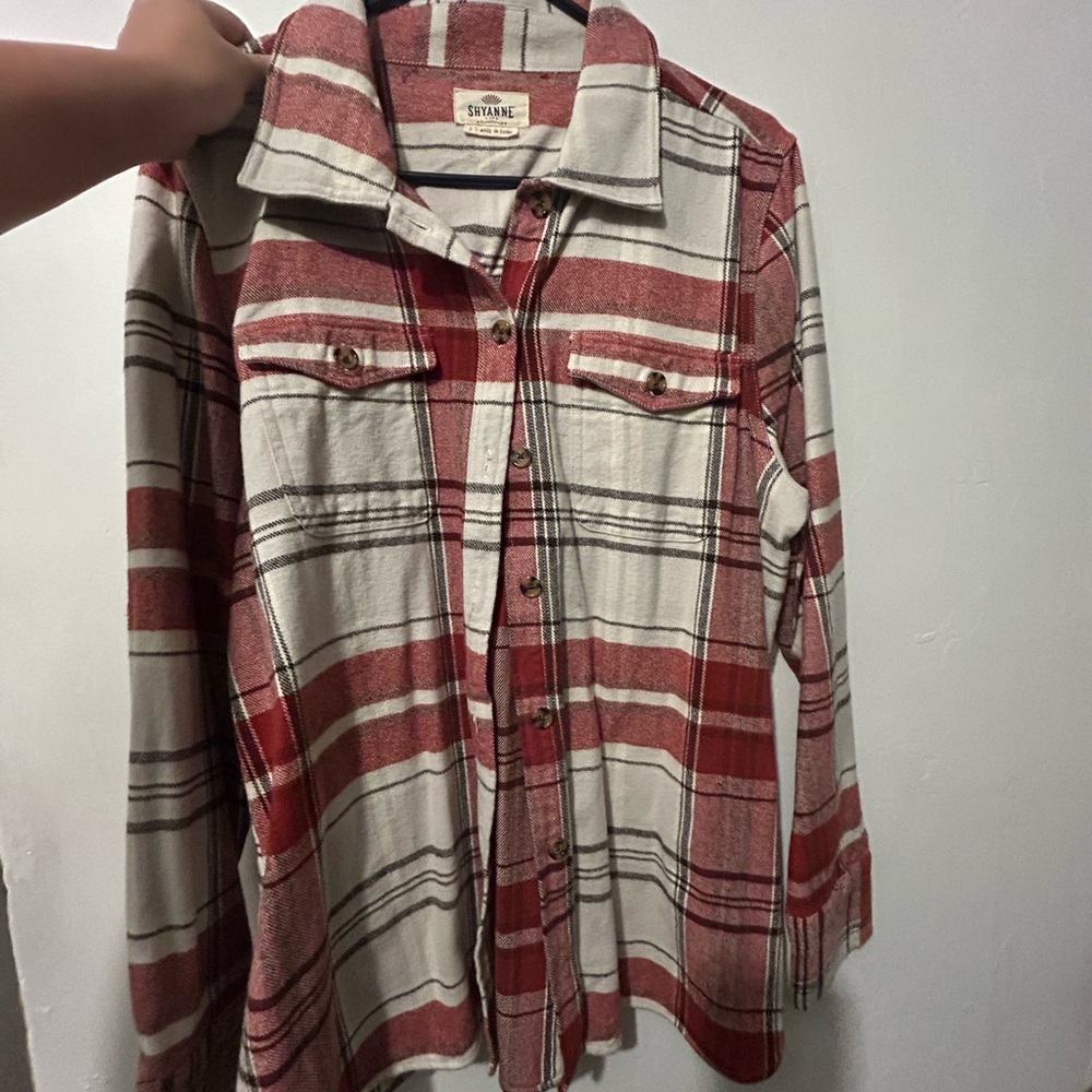 Shyanne Red and White Plaid Shirt